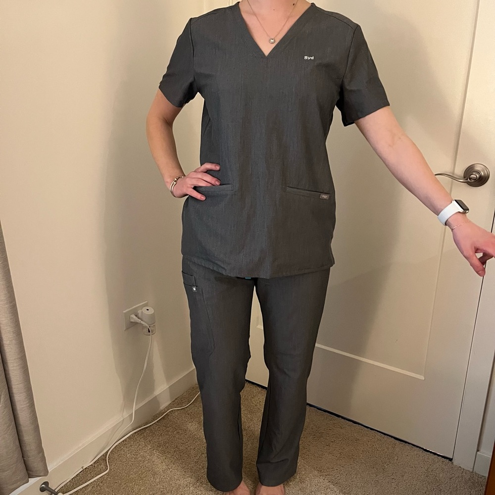 Figs Scrubs Set NWOT, Gray, Size S